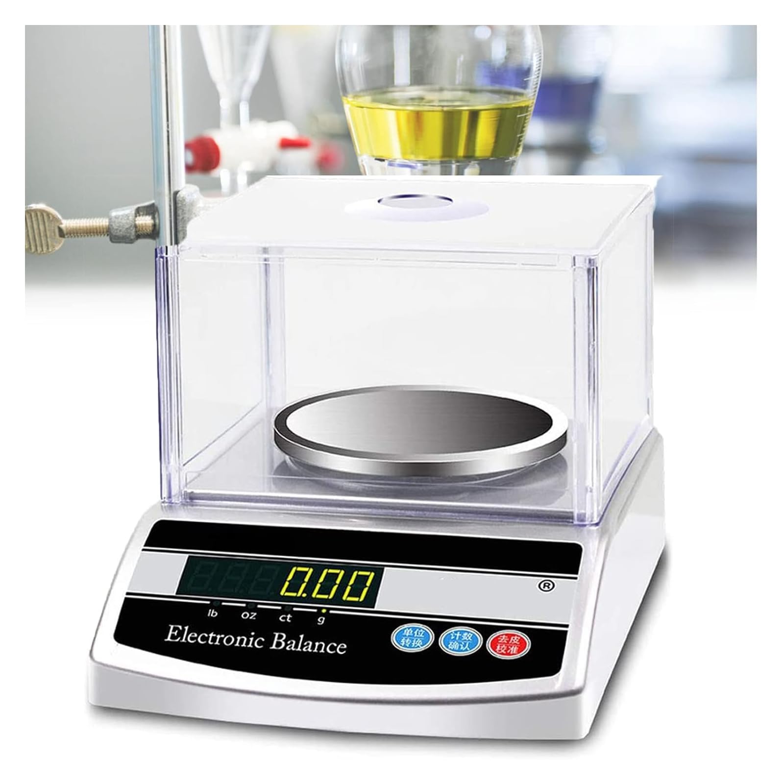 MYUYEE Lab Scale 0.001G Analytical Balance Precision Electronic Scientific Scale 1Mg Digital Jewelry Weighing Scale Calibrated For Jewelry Store/Chemical Plant