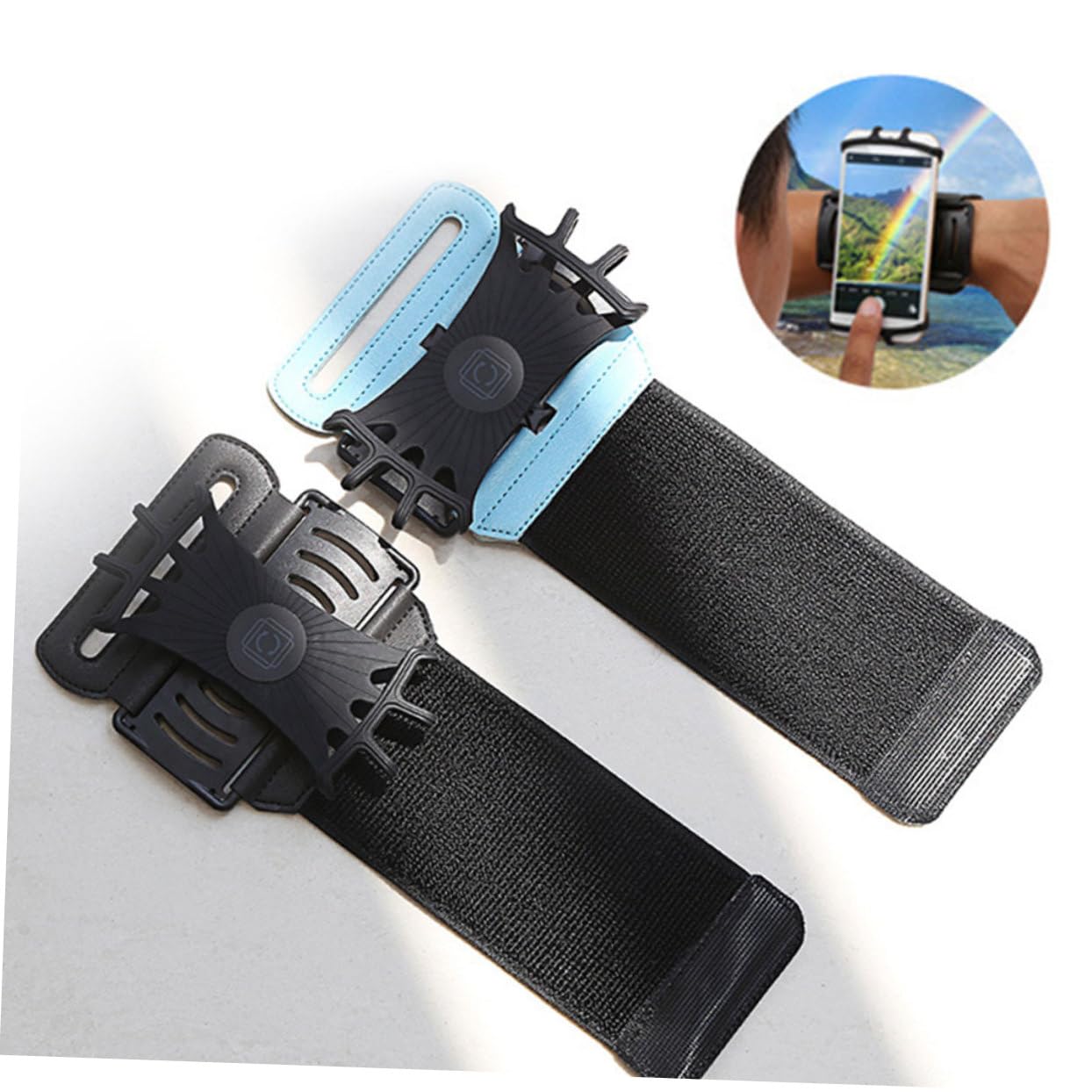 Artibetter 3pezzi Per Smartphone Con Rotazione Fascia Braccio Per Jogging e Sport Colore Random