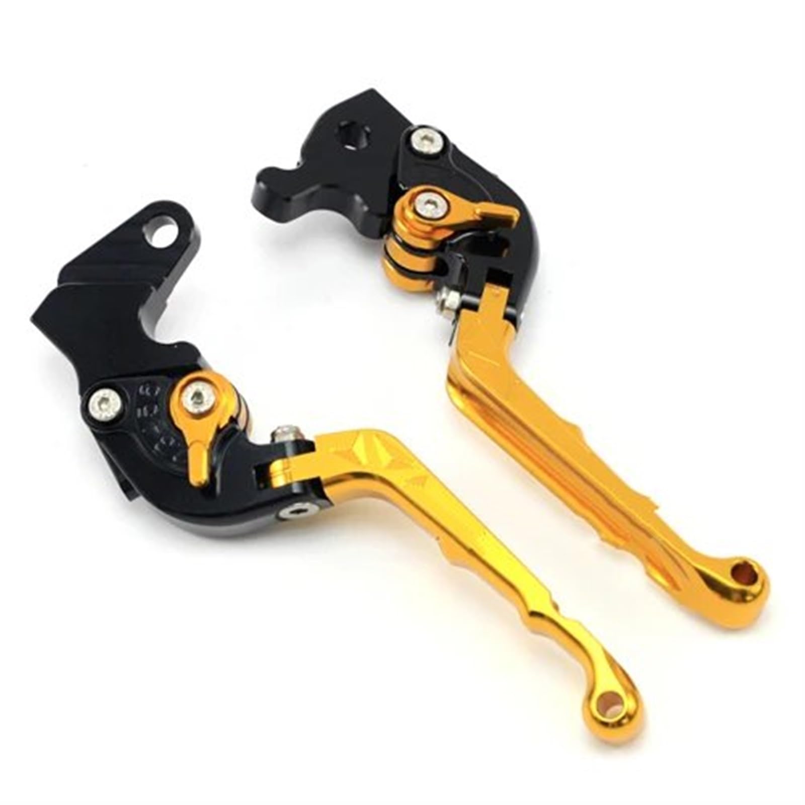 Hguvsjd Yellow For Xvs 250 Xv250 For 125 For Xvs125 For Xvs250 2000-2018 Motorcycle Adjustable Folding Retro Brake Clutch Lever Motorcycle Brake Lever(Yellow)