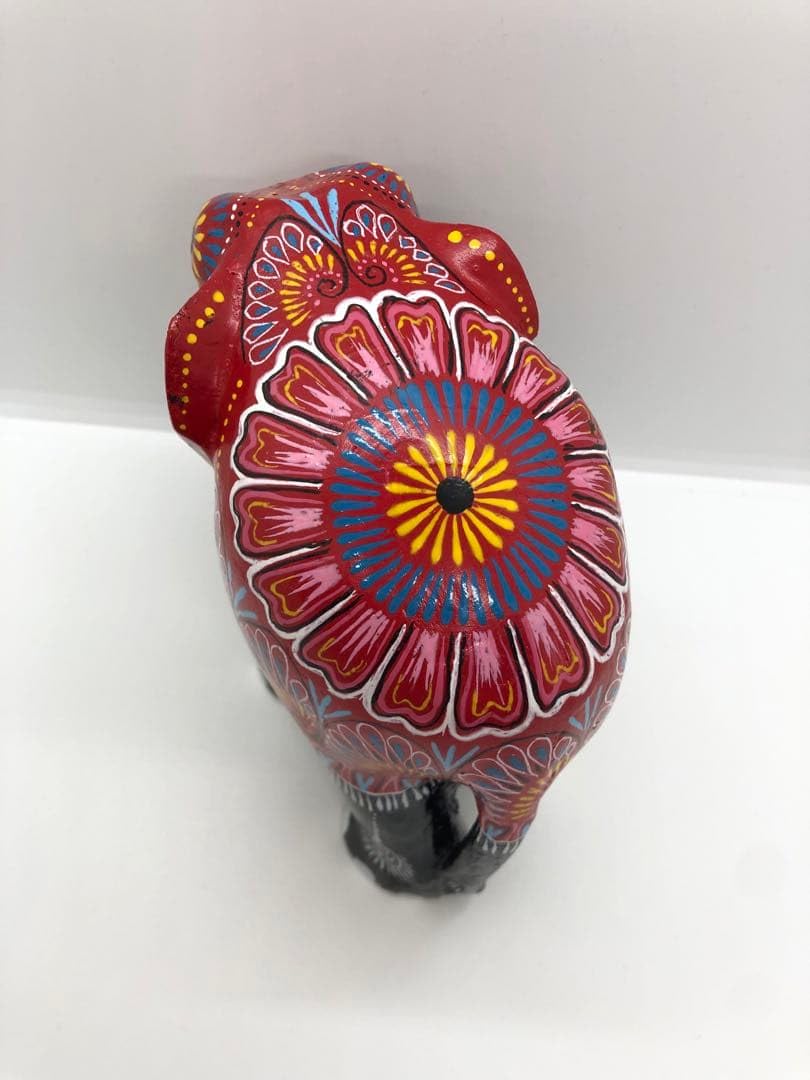 Amazon.co.jp: スリランカ置物 象木製 オブジェ コレクション 横約18cm