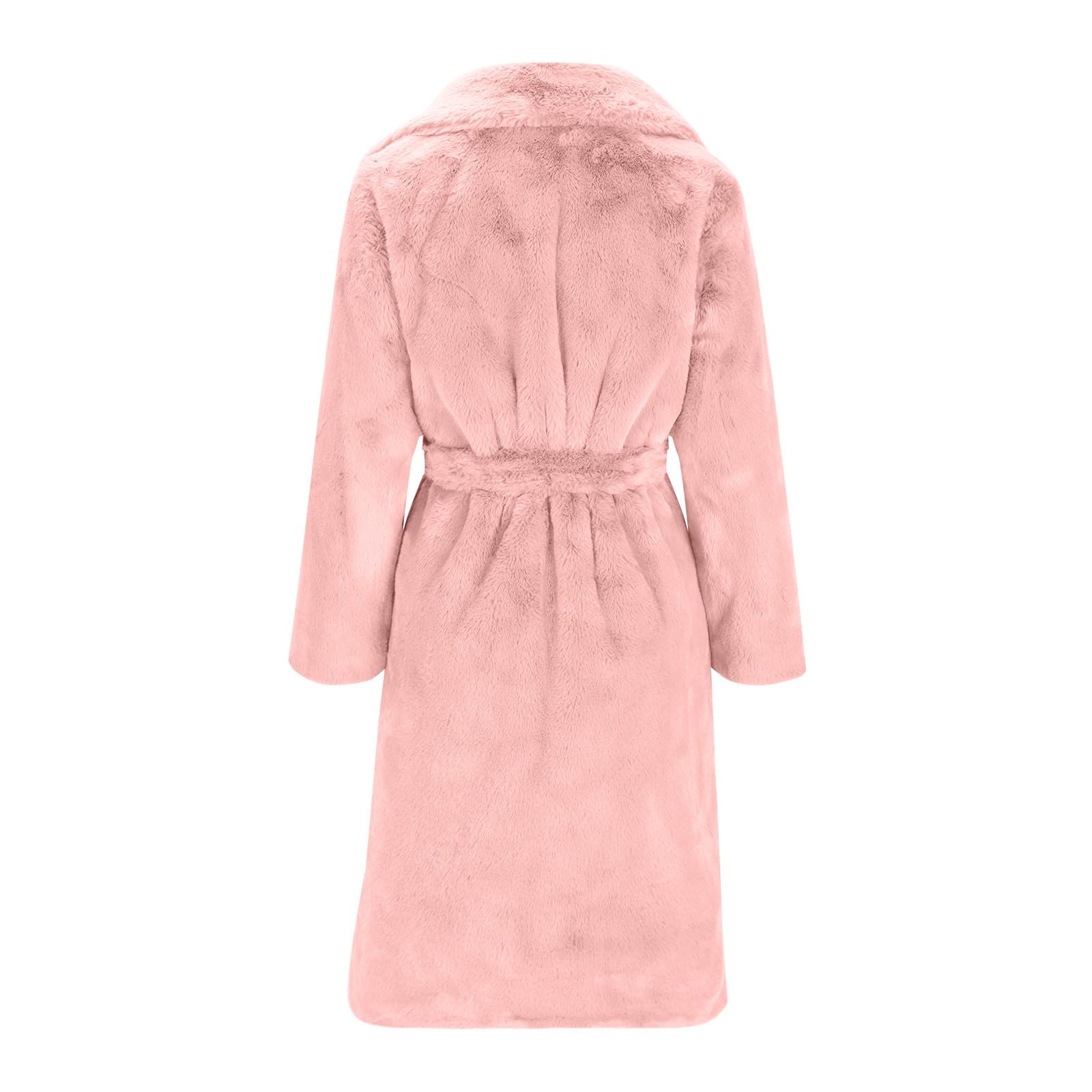Cappotti invernali per le donne Uk Manica Lunga Casual Pile Caldo Trench Cappotto con Cintura Autunno Inverno Fuzzy Cardigan Aperto Frontale Giacche Lunghe Sherpa Risvolto Tacca Capispalla antivento