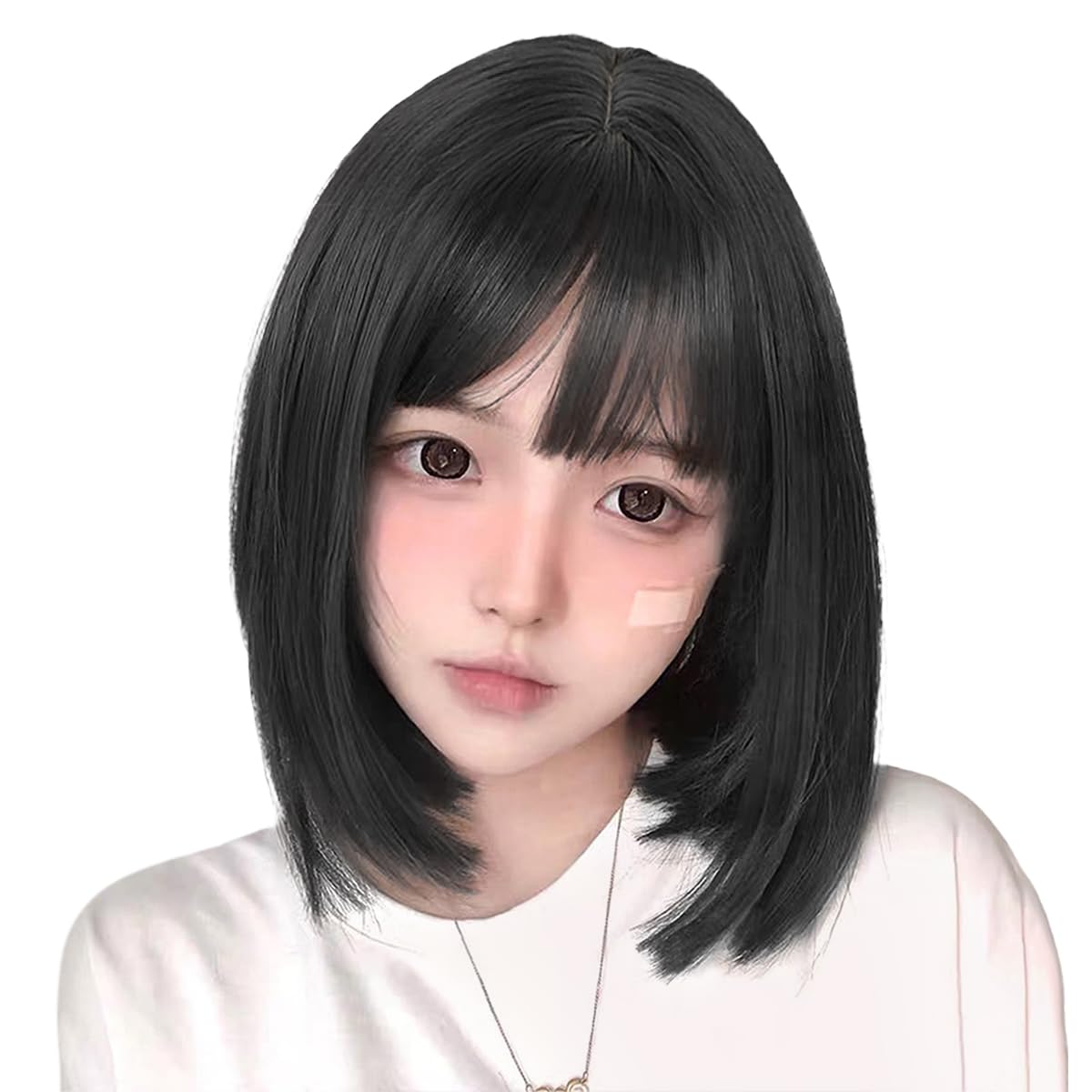 Amazon.co.jp: AISIHAIRウィッグ ボブ 黒 ブラック ショートボブ フル 
