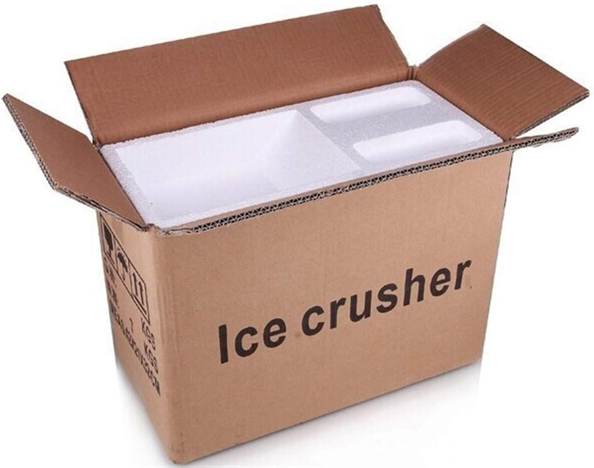 Electric Ice Crusher Shaver Snow Cone Ice Block Making Machine Easy to Operate Clean (Color : Orange)