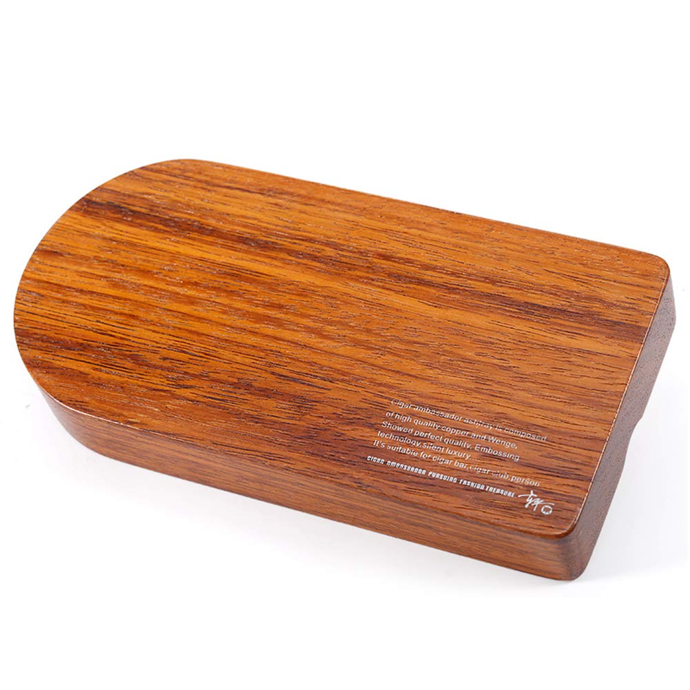 Soporte de Pipa de Tabaco Cenicero de cigarro de Metal de Madera Soporte de Pipa para Fumar para Oficina en casa