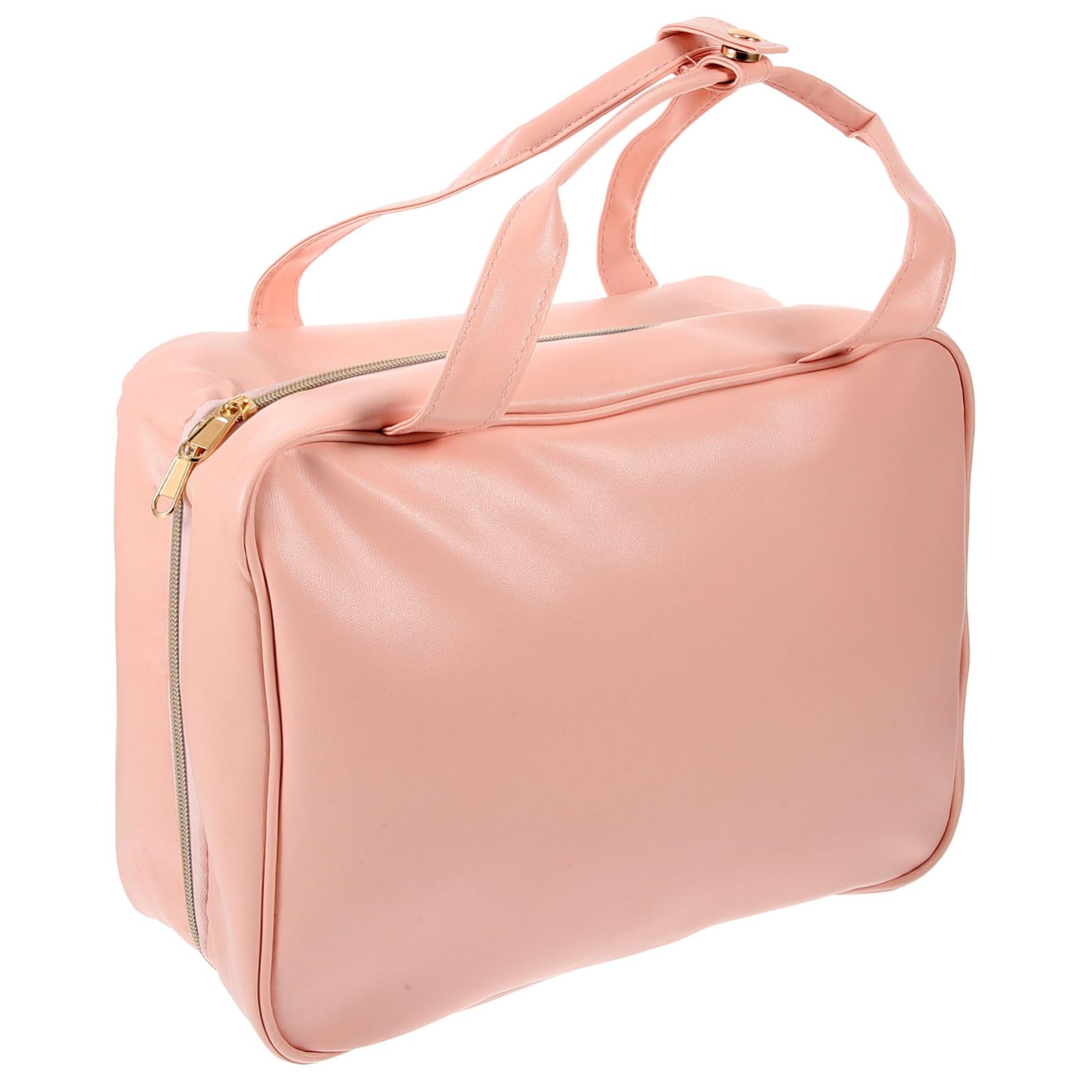 Borsa Per Cosmetici Donna Organizer Quadrata in Similpelle Pu Borsa Da Viaggio Scomparti Multipli Tasche e Design Sospensione Per Viaggi e Uso Quotidiano