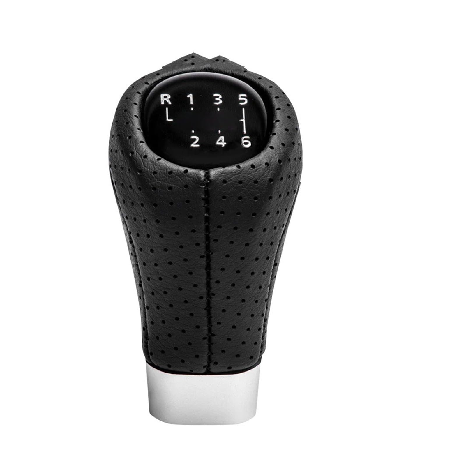 Sauanmnktp 1Pc 6 Speed M Label Gearshift Knob For Bmw E81 E82 E87 E88 Car Gear Shift Knob Head 5 6 Speed Handball Shifter Knobs