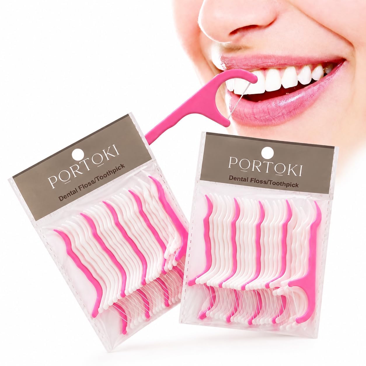 3 in 1 Tooth Cleaning Fresh Toothpick Cleaners,Oral Care Plastic Disposable Teeth Flossing Thread Toothpicks Stick Set for Fresh, Healthy and Breath Gums (2 Pack-Toothpicks)-image-26