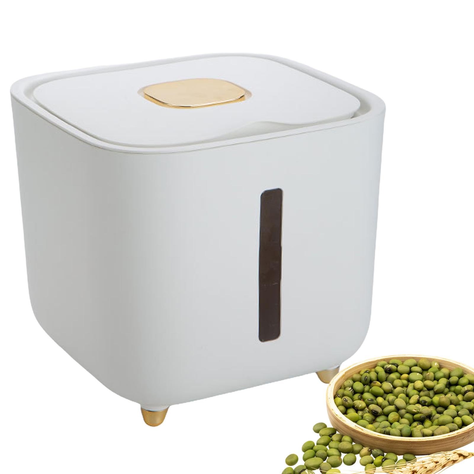 Récipient de stockage de riz – 10 kg – Bac de rangement hermétique pour