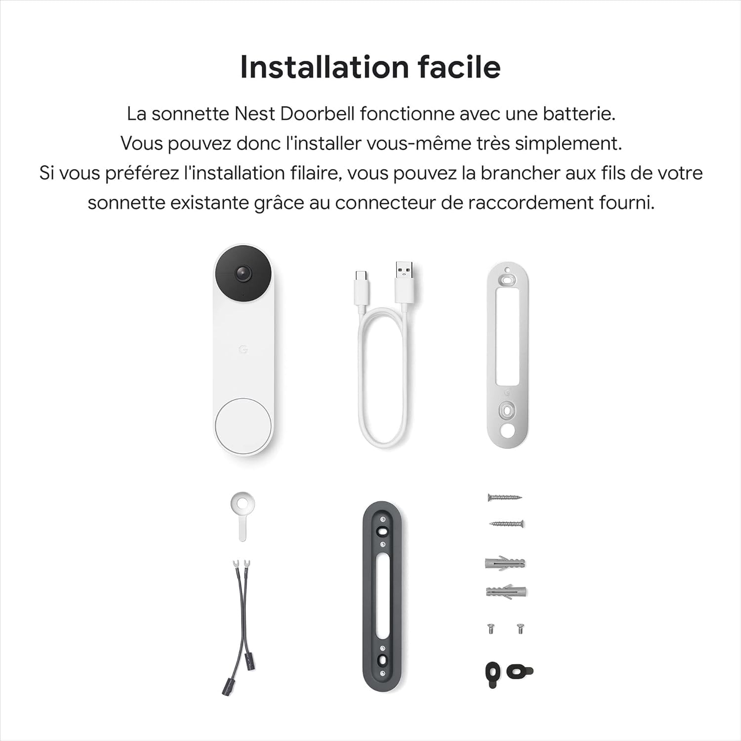 Nest Google Doorbell Pro Edition sonette Video sans Fil