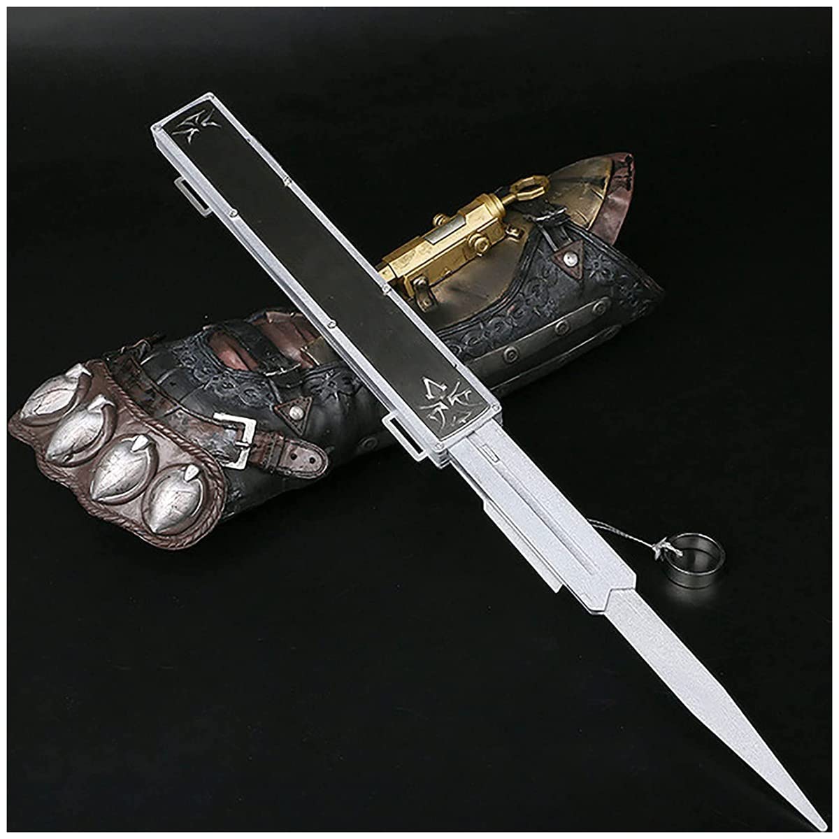 PUWALN Assassin's Creed Hidden Blade Cosplay Weapon Accessories,Figure 1,Normal-Figure 2