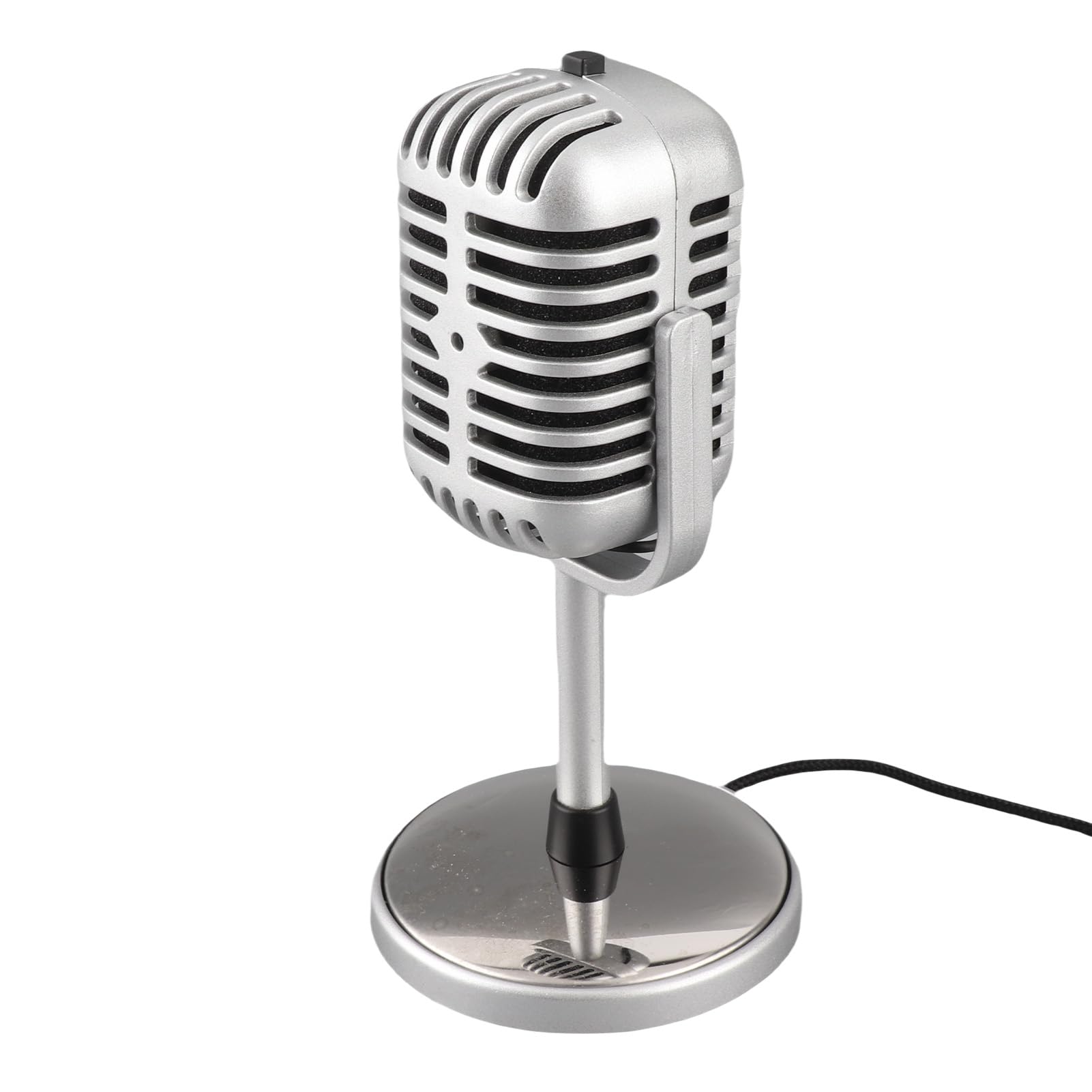 Micrófono de Condensador de Estilo Clásico Vintage con Sonido Claro para Actuaciones en Estudio de Karaoke, Material ABSS