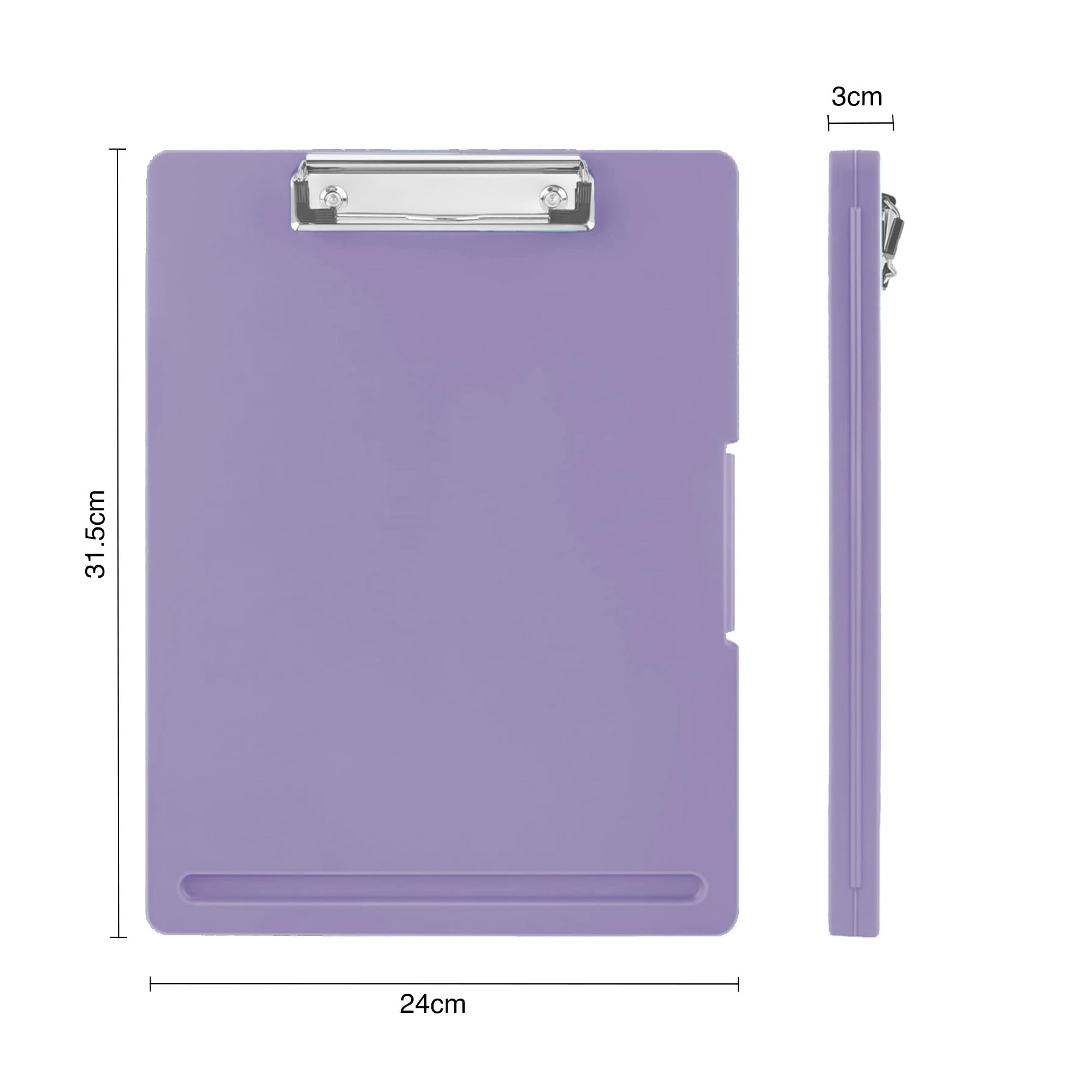 oddpod™ Sleek A4 Clip Pad with Side-Opening/Clipboard with Storage Case for Paper and Document Storage 1233 (Mauve) 1