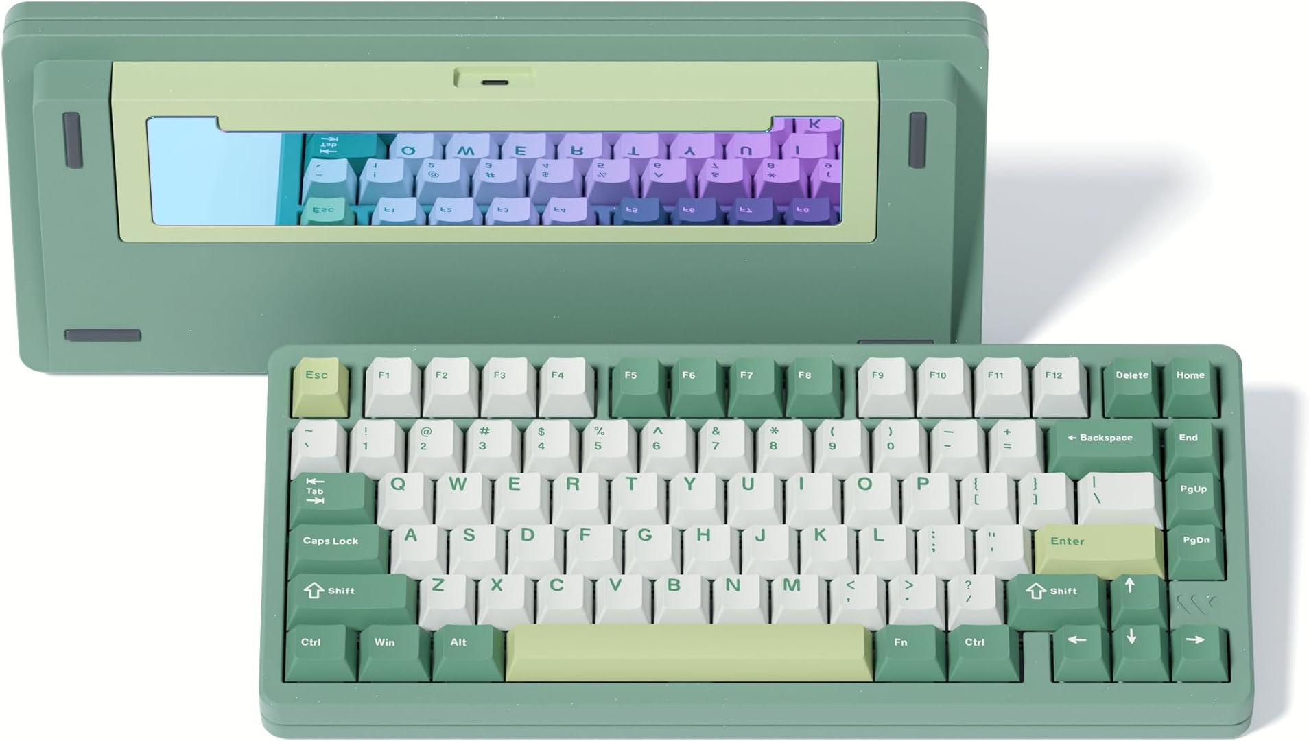 Womier SK75 75% Keyboard with Full Aluminum Wireless Mechanical Keyboard, VIA Custom Pre-Lubricated POM Switches, Creamy RGB Gaming Keyboard, 3 Swap Modes Board in