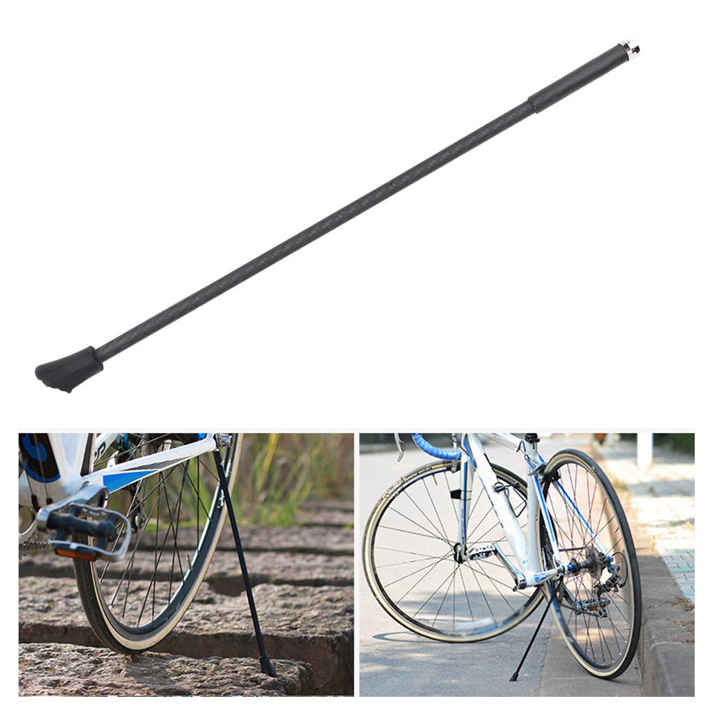POENVFPO Kohlefaser-Fahrradständer, Leichter Verstellbarer Seitenständer für Mountainbike, Rennrad, BMX mit Magnet