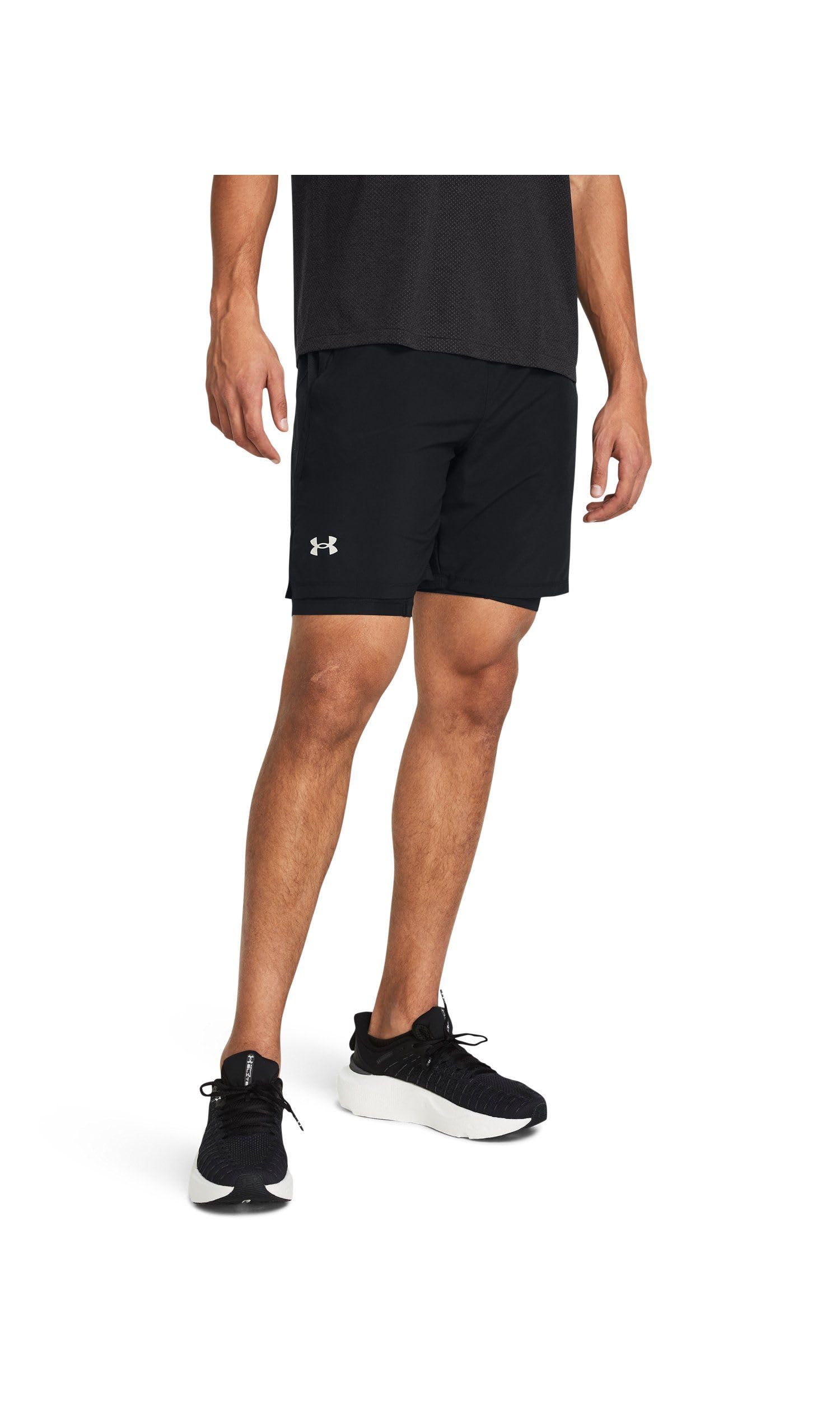 Under Armour Launch 7 inch 2in 1 Black Training Shorts TYC7CAD1C45F23F200