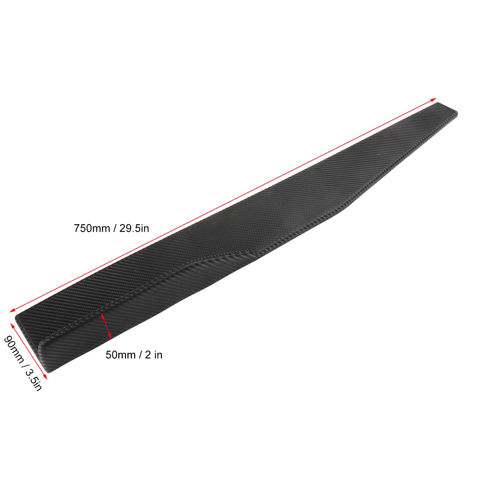2 szt. Boczna dokładka Winglet Carbon Fiber Style Uniwersalna boczna warga samochodu Winglets Spoiler przedłużający