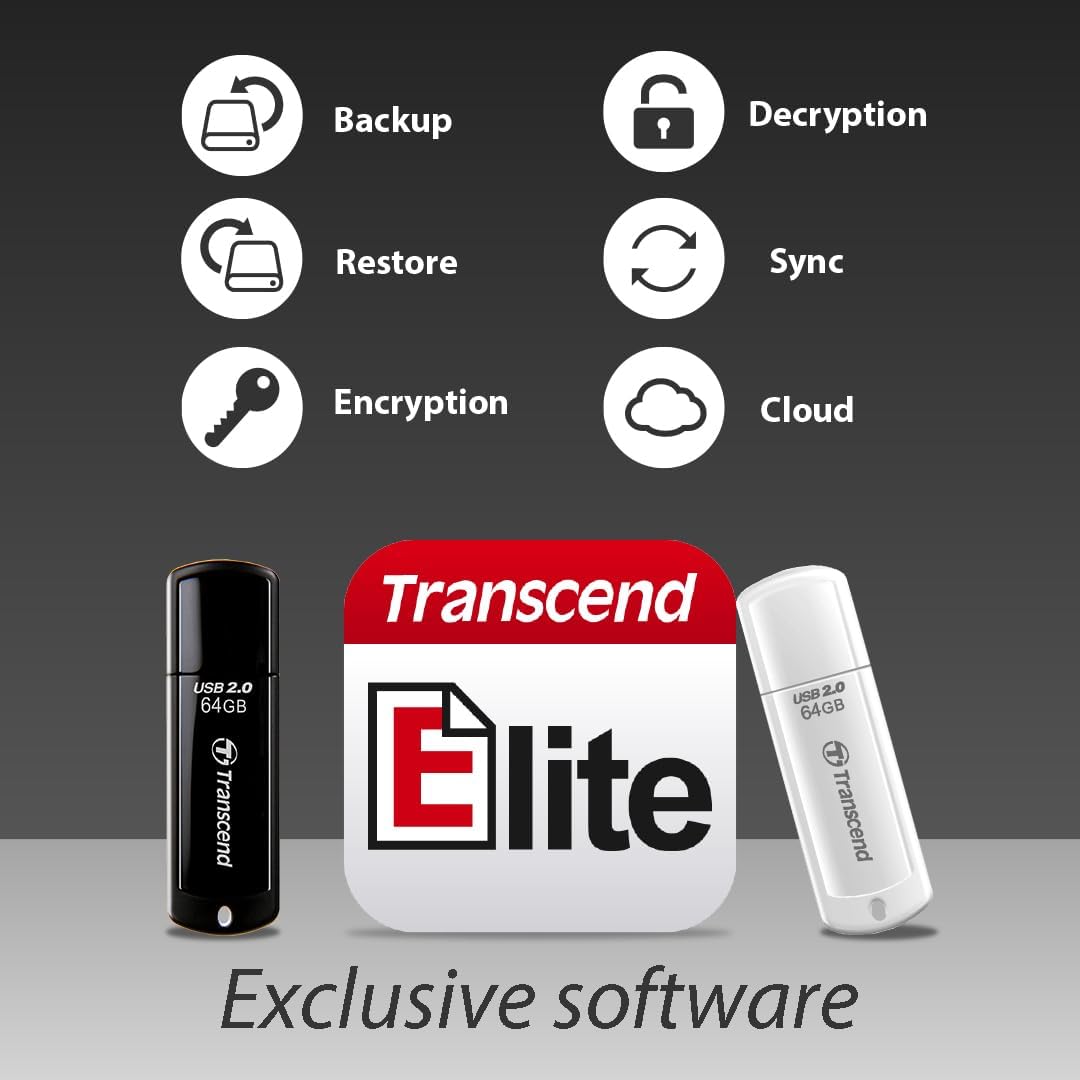 Transcend 16GB JF350 USB Flash Drive, USB2.0 - TS16GJF350