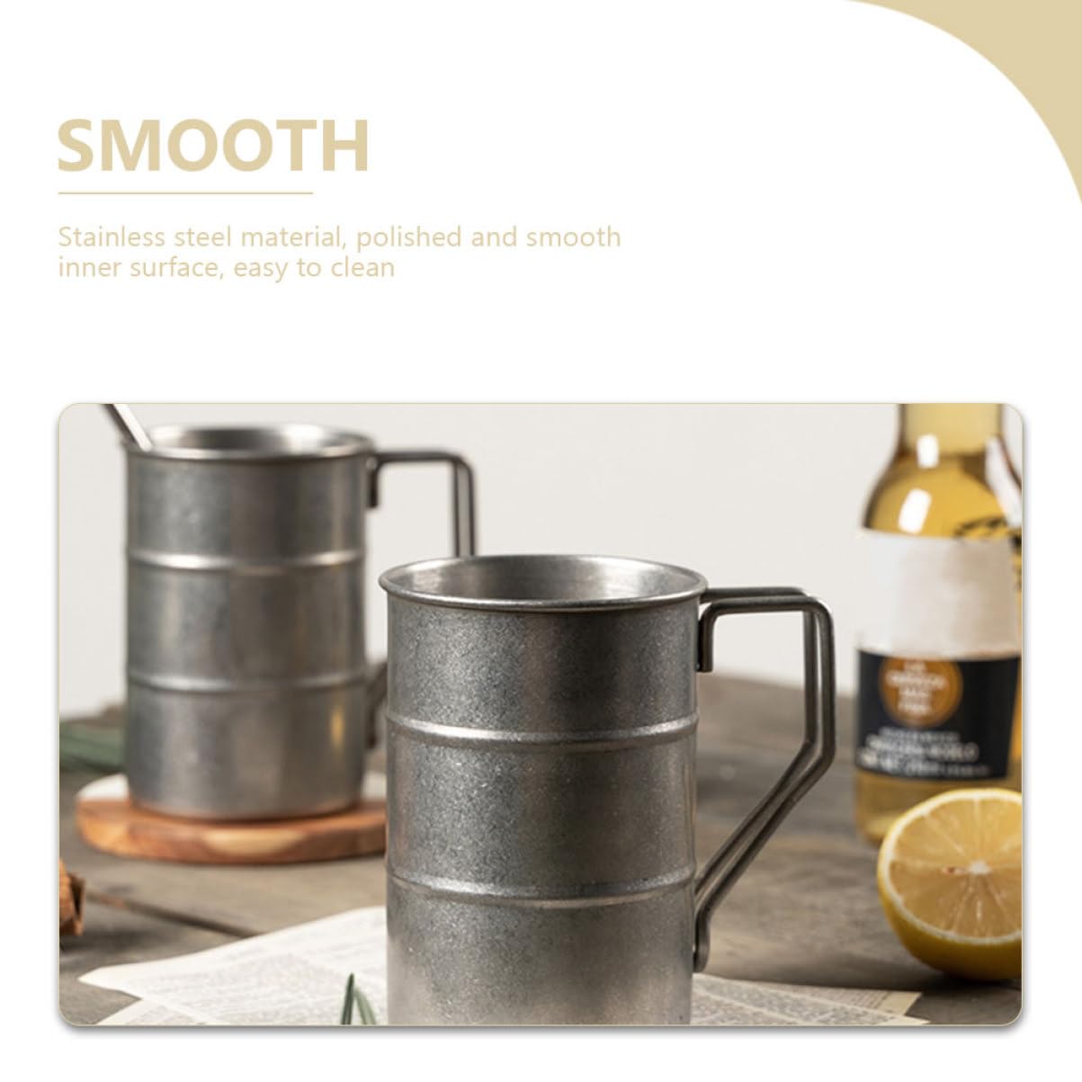 PRETYZOOM 3 Sätze Becher Sieb zusammenklappbar Flasche Trinken bar zubehör kaffeekanne kaffeekännchen coktail gläßer Kaffeetasse für den Haushalt isolierte kaffeetasse Rostfreier Stahl
