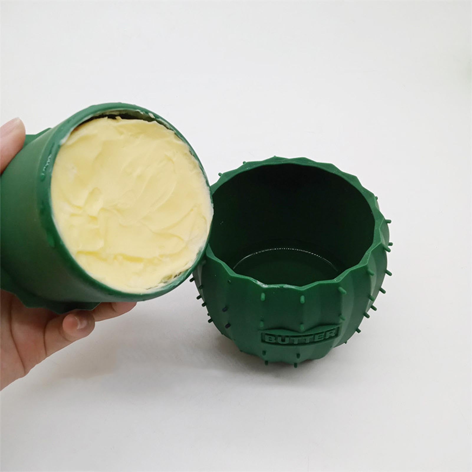 PriorityChef Burro con coperchio, burro spalmabile su richiesta, contenitore per burro francese da lasciare sul bancone con linea d'acqua, burriera