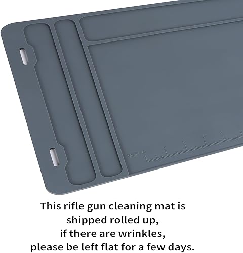 Miniatura 7 de Tapete de limpieza de armas, tapete de goma antideslizante para banco de trabajo, bandeja de trabajo de limpieza táctica grande, tapete de
