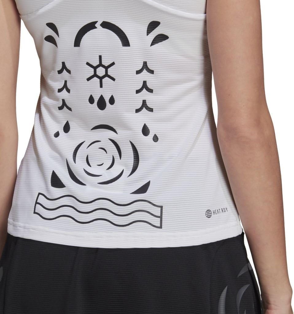 adidas Débardeur Femme par T Y-Tank Blanc/Noir PE 2022