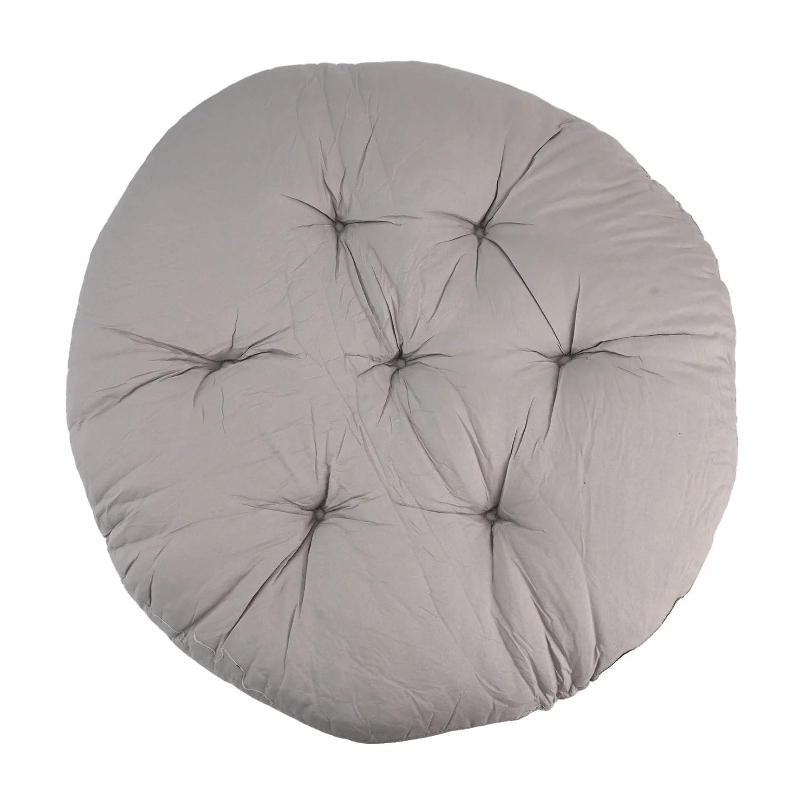 FGUJSUR Swing Seat Cushions Hanging Basket Chair Cushion, Round Egg For Rocking Kitchen 50x50cm Home Supplies(LIght Gray)
