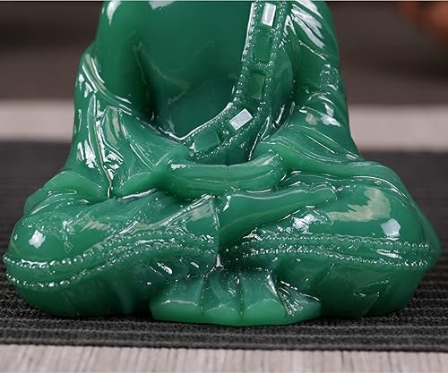 Miniatura 4 de Seyee-bro Estatua de Buda sentada meditativa, figura de Buda sentado tailandés, escultura de Buda rezando para decoración del hogar al aire libre,