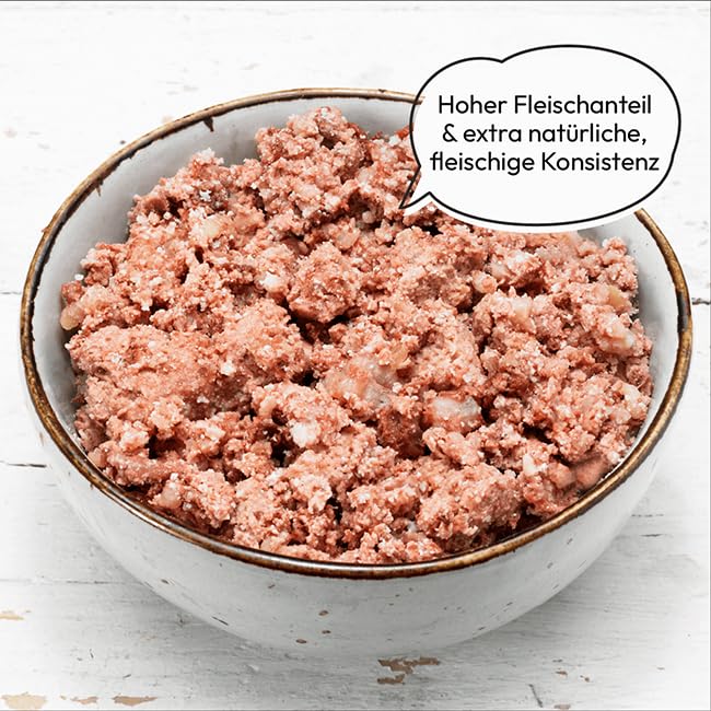 GRAU – das Original – Nassfutter für Katzen - Lamm mit Vollkornreis, 6er Pack (6 x 400 g), glutenfrei, für Erwachsene Katzen