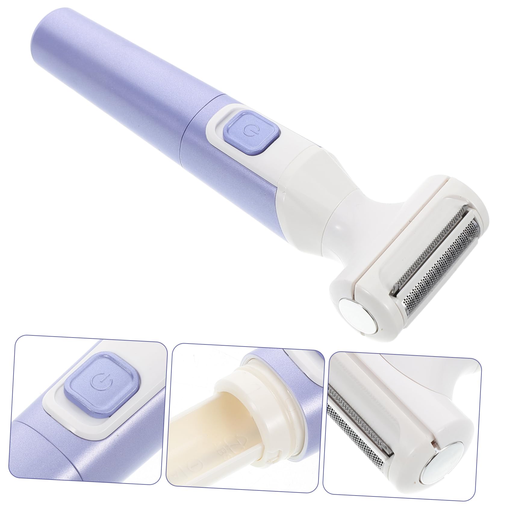 LIFKOME Dispositivo de Depilación Eléctrico para Mujeres y Hombres 1 unidad Tamaño Compacto Indoloro para Cuerpo Completo Uso Facial Brazos y Zonas Íntimas Color Azul Resistente al Agua