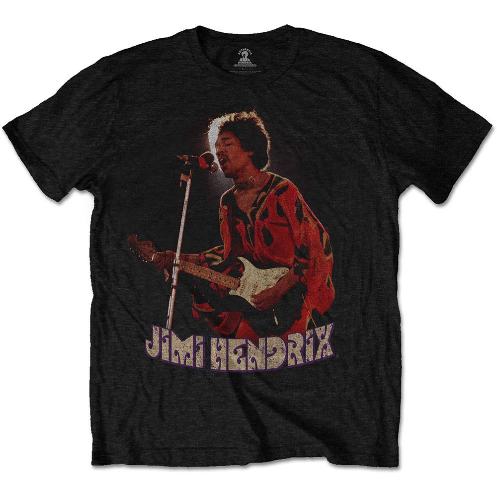 Jimi Hendrix Unisex T-Shirt Orange Kaftan (XX-Large)