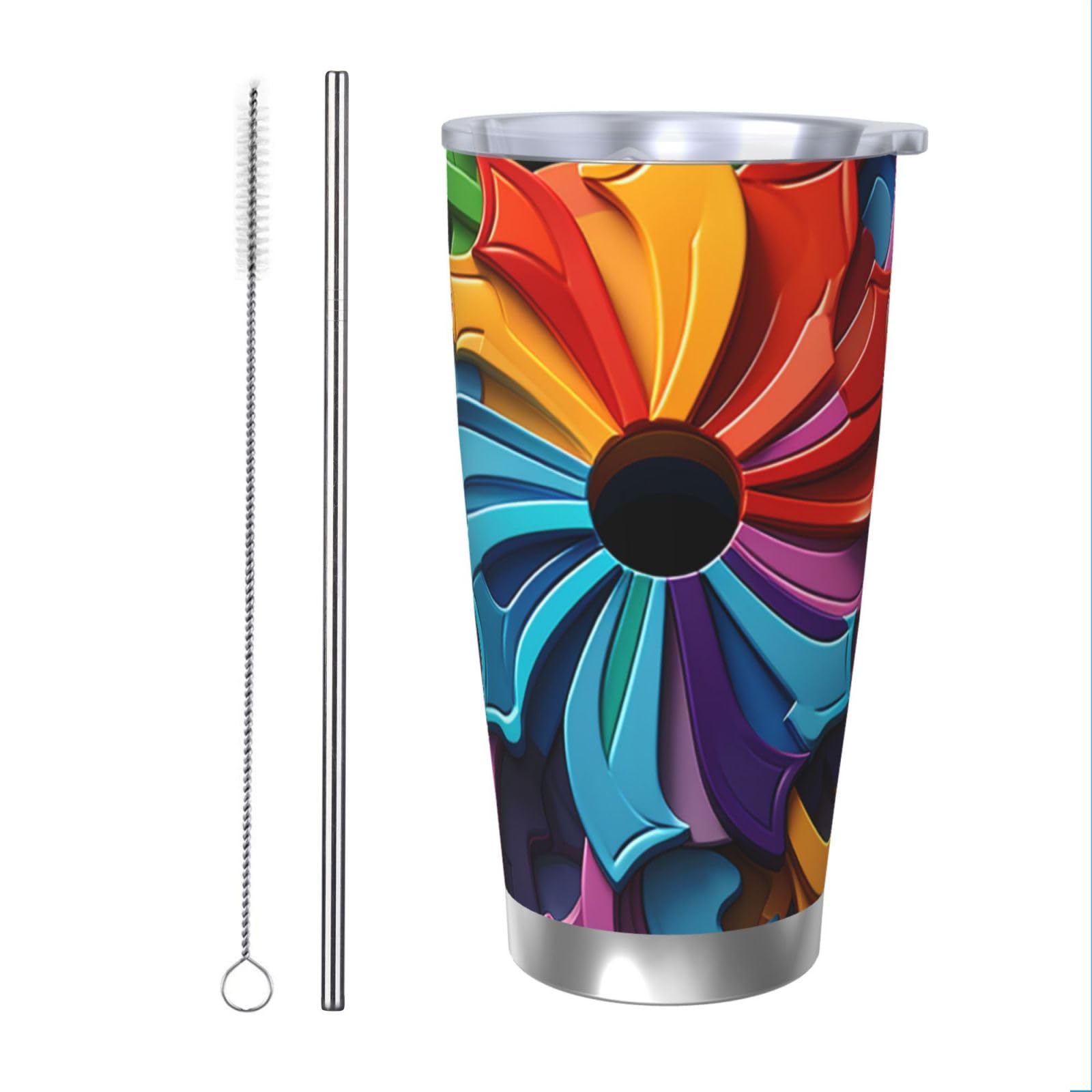Tasse à café de voyage colorée pour le bureau et les trajets quotidiens 591ml