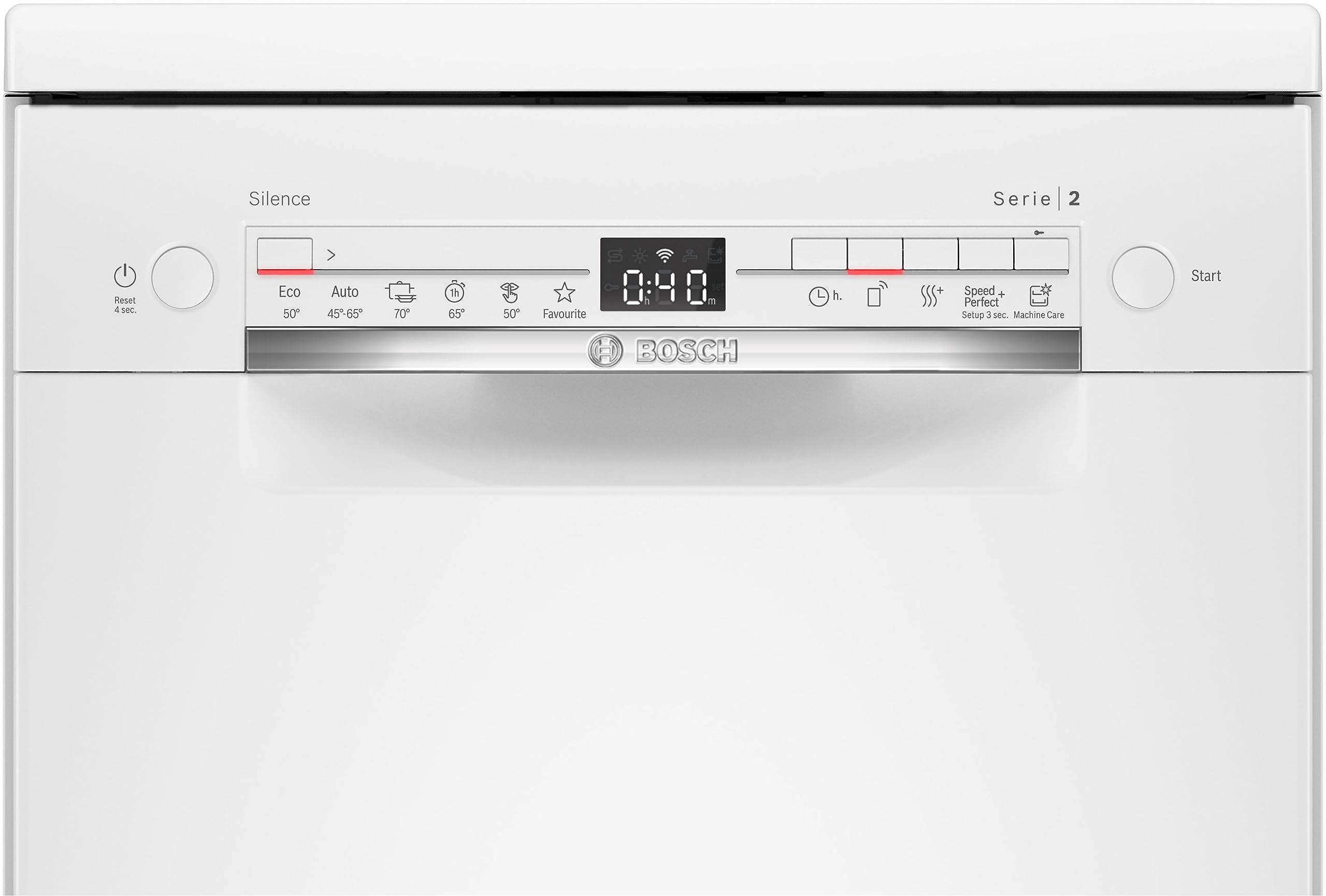 Bosch SPS2HKW58E Serie 2 Freistehende Spülmaschine 45 cm Weiß Home Connect