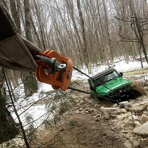 Gearamerica Snatch Block 9Ton | Heavy Duty Winch Pulley System For Synthetic Rope Or Steel Cable | Double Your Winch Capacity, Extend Life, Control Direction Of Pull | Best Off-Road Recovery Accessory #TOP4