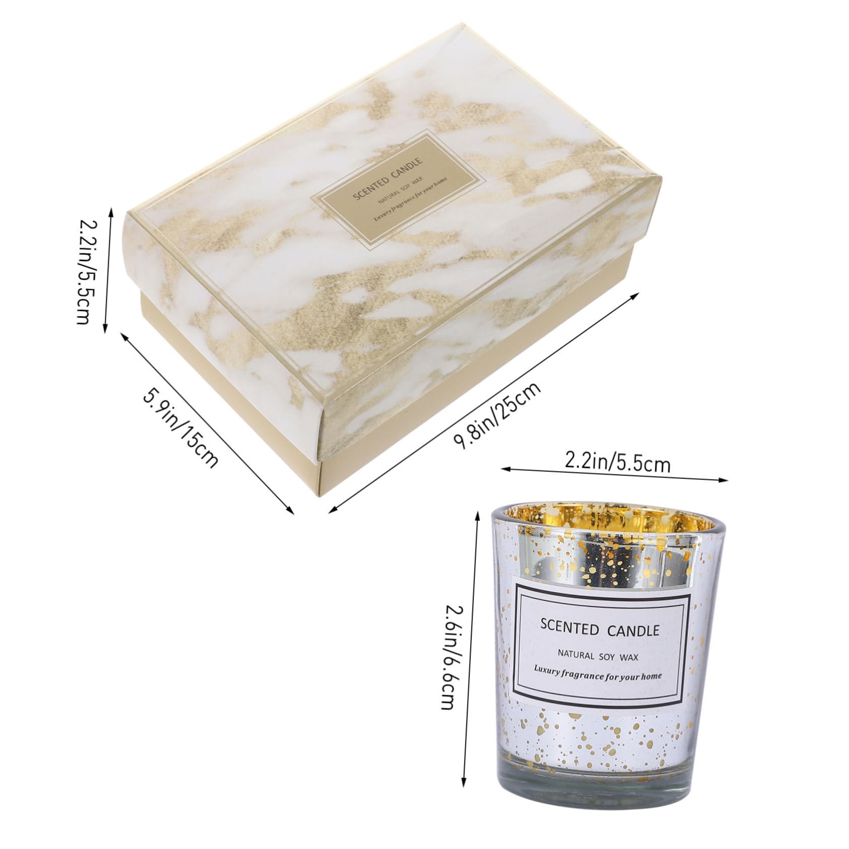 IWOWHERO 2Pcs Candle Fragrance Candles for Home Friends and Family for Relaxation and Celebrations