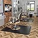 4’x 5’x 1/2'' Thick Salon Mat for Hair Stylist, Barber Floor Mats w/Round Base, Salon Chair Mat Comfort Standing, Barbershop Beauty Spa Equipment