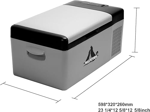 Miniatura 7 de I1MOTOR Refrigerador portátil para automóvil, 1224 V CC y 110-240 V CA (-4 F  68 F) 15L16 cuartos de galón, mini refrigerador para RV, furgoneta,