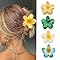 Mini Pince Cheveux, 8 Pcs Pinces a Cheveux Carrées en Plastique, Petites Barrette Cheveux Femme
