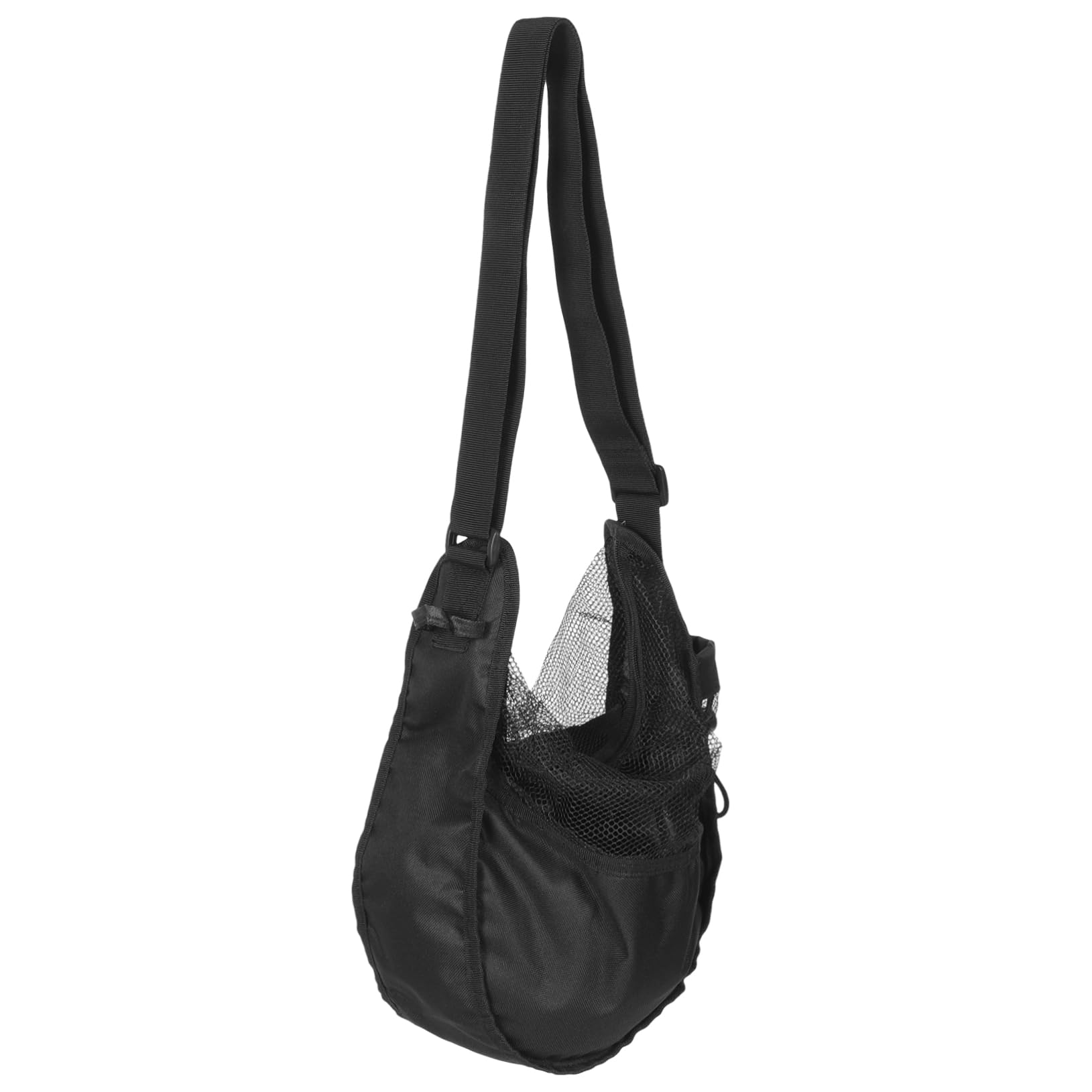 Toyvian borsa da basket palestra Borsa a tracolla pallacanestro di grandi dimensioni Maglia borsa per rete da basket borsa a rete per palloni borse da basket sacca sportiva Nero