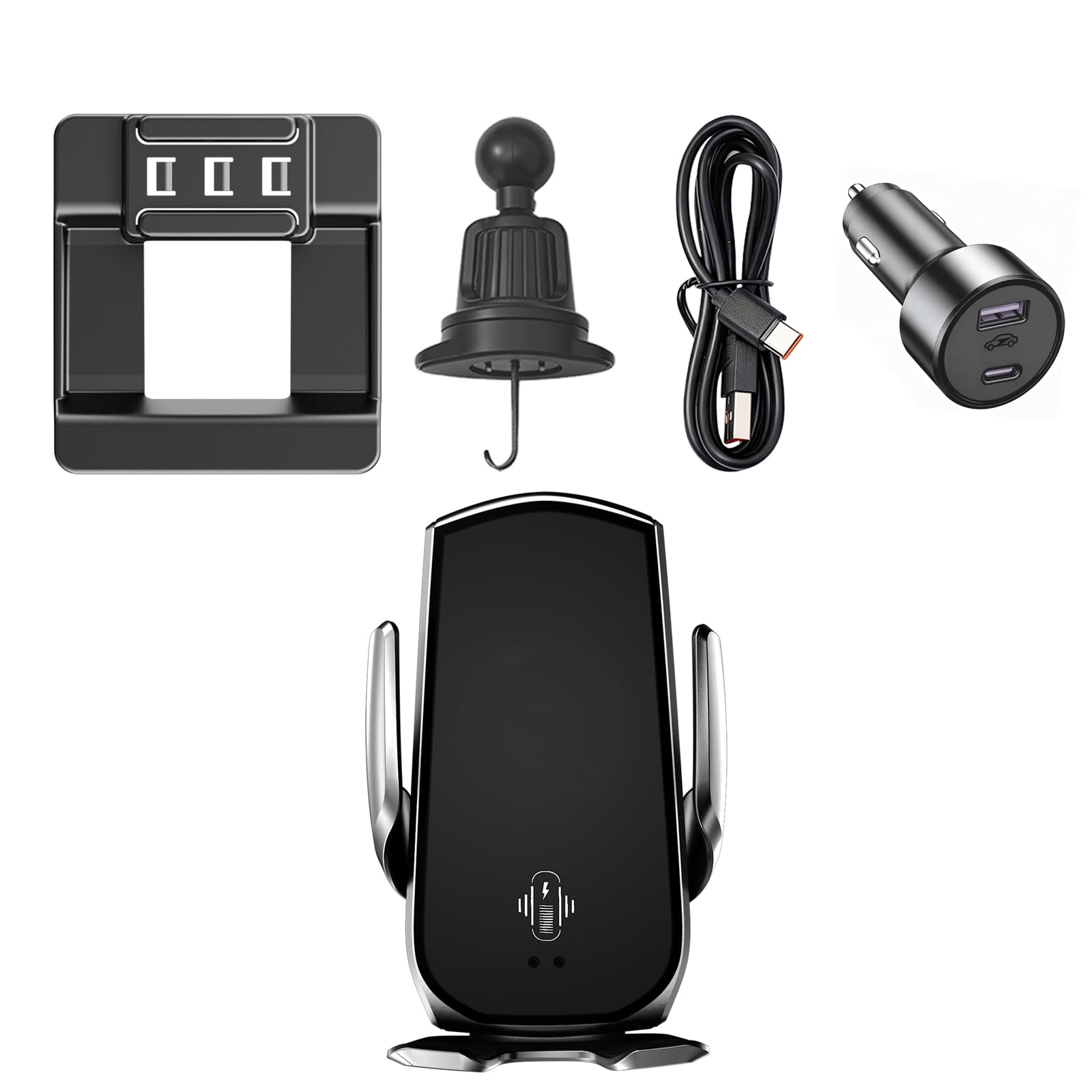 GHMTB Car Phone Mount for Toyota Camry 2021 2022 15W Fast Charging Auto-Clamping Camry Phone Holder Stable Reinforced