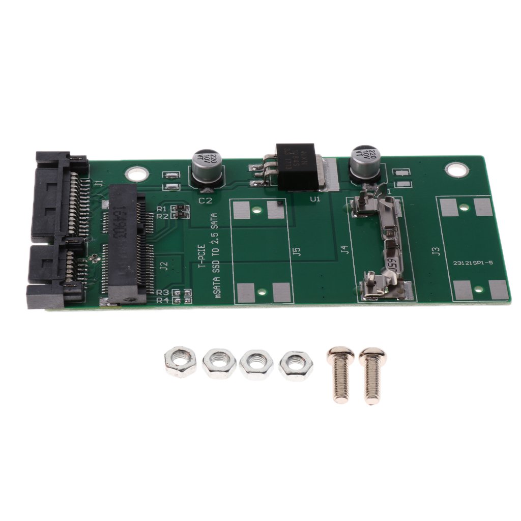 Lina Trading Mini Pci-e mSATA to SATA 2.5''Adapter Card Support 50mm mSATA SSD