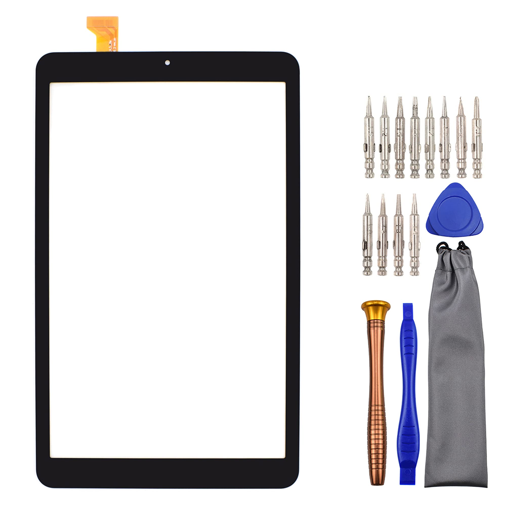 sunwaysTouch Digitizer Screen Replacement for Samsung Galaxy Tab A 8.0 2018 SM-T387V SM-T387W SM-T387 Black