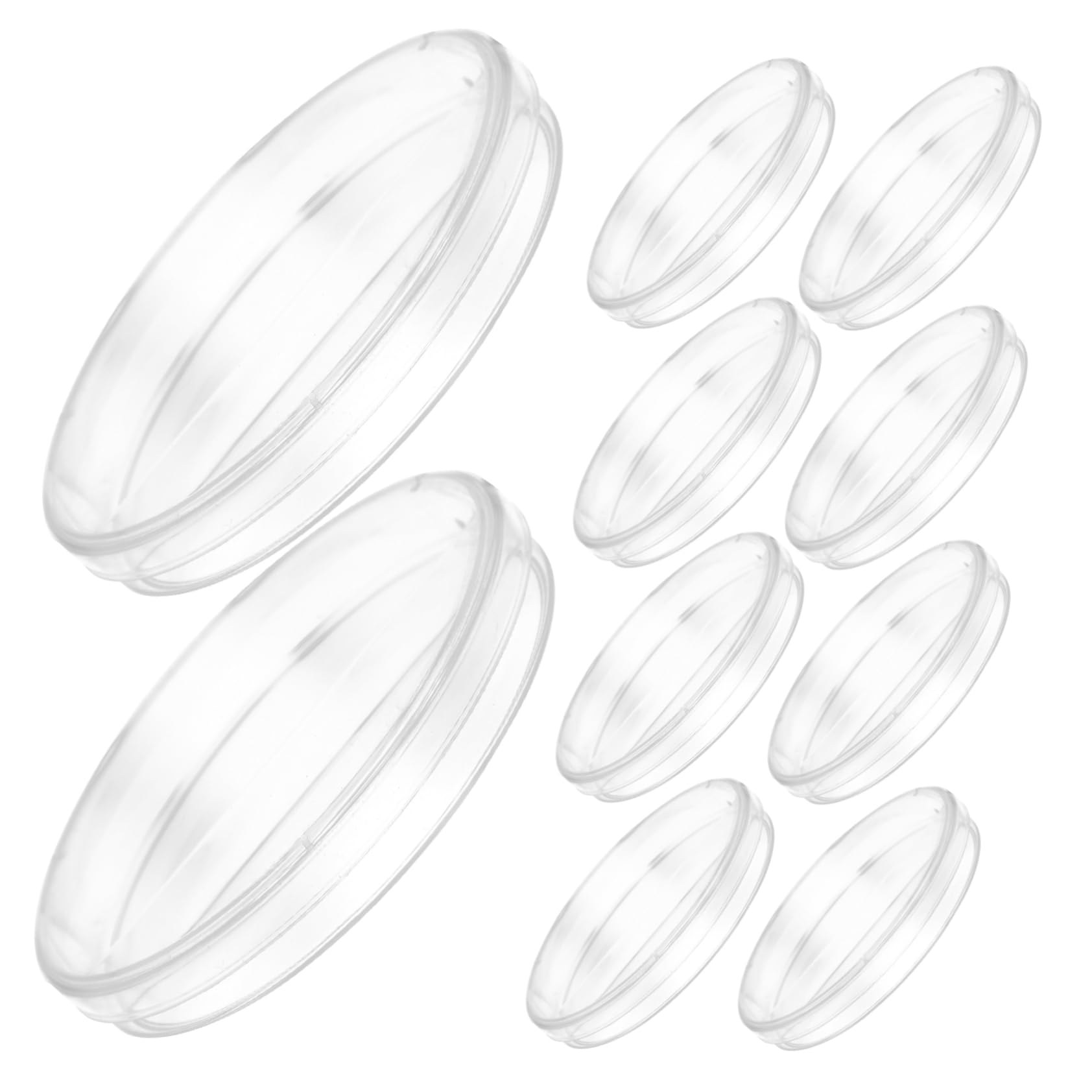 Alipis Versatile 10pc Petri Dishes Lids for Agar Plates Mushroom Cultivation Botany and Microbiology Studies