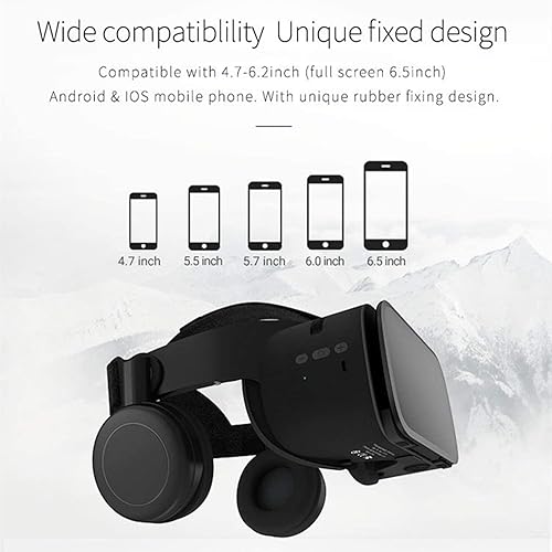 Miniatura 3 de 3D Virtual Reality Headset 3D VR Goggle w Remote for IMAX Movie Video Game VR Set w Bluetooth HeadphoneNewest for IOS iPhone 13 12 11 Pro XS XR X
