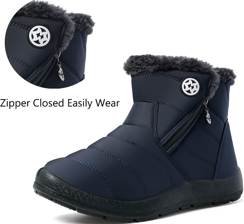 Eagsouni Snow Boots Womens Winter Ankle Boots Ladies Warm
