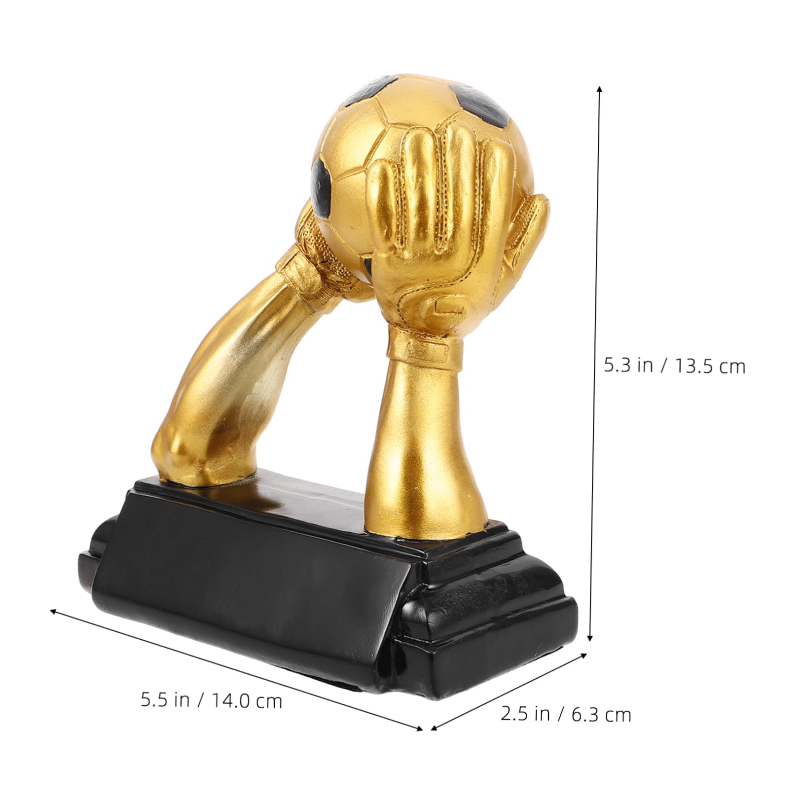 Fußball-trophäe Für Torhüter Goldene Auszeichnung Für Herausragende Leistungen Im Sport Robuste Resin-Konstruktion Für Wettbewerbe Und Turniere Ausgefallenes Design Mit