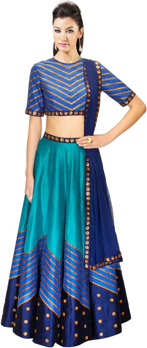 Mishka Women's Designer Lehenga Choli With Elegant Embellishment