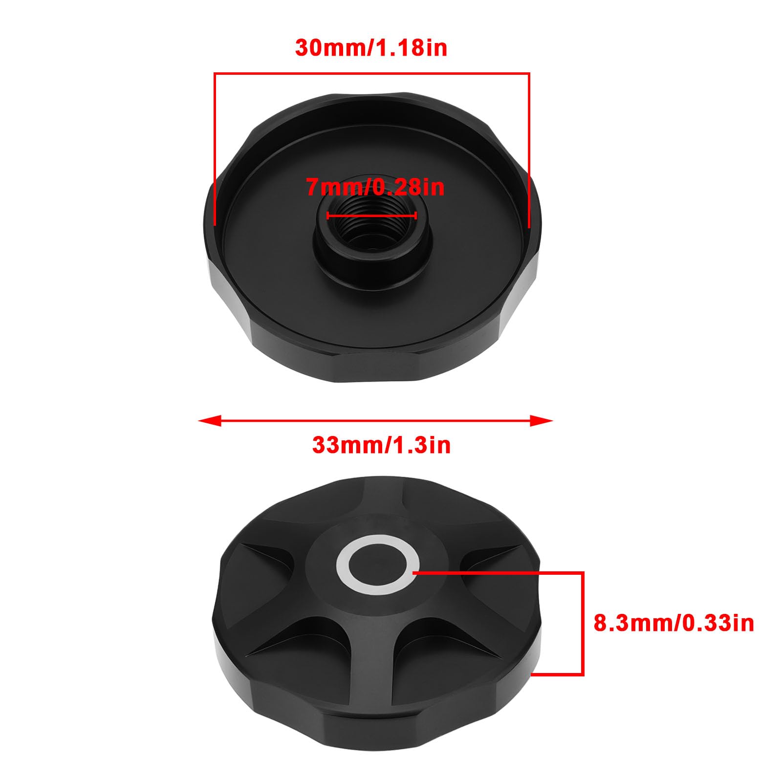 EMSea 2x Tappo Spalla Forcella Bicicletta Con Guarnizione In Lega Di Alluminio Compatibile Con Manitou Mountain Bike