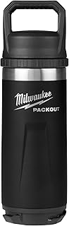 Milwaukee packout garrafa térmica 532 ml (preto) - 48-22-8382b