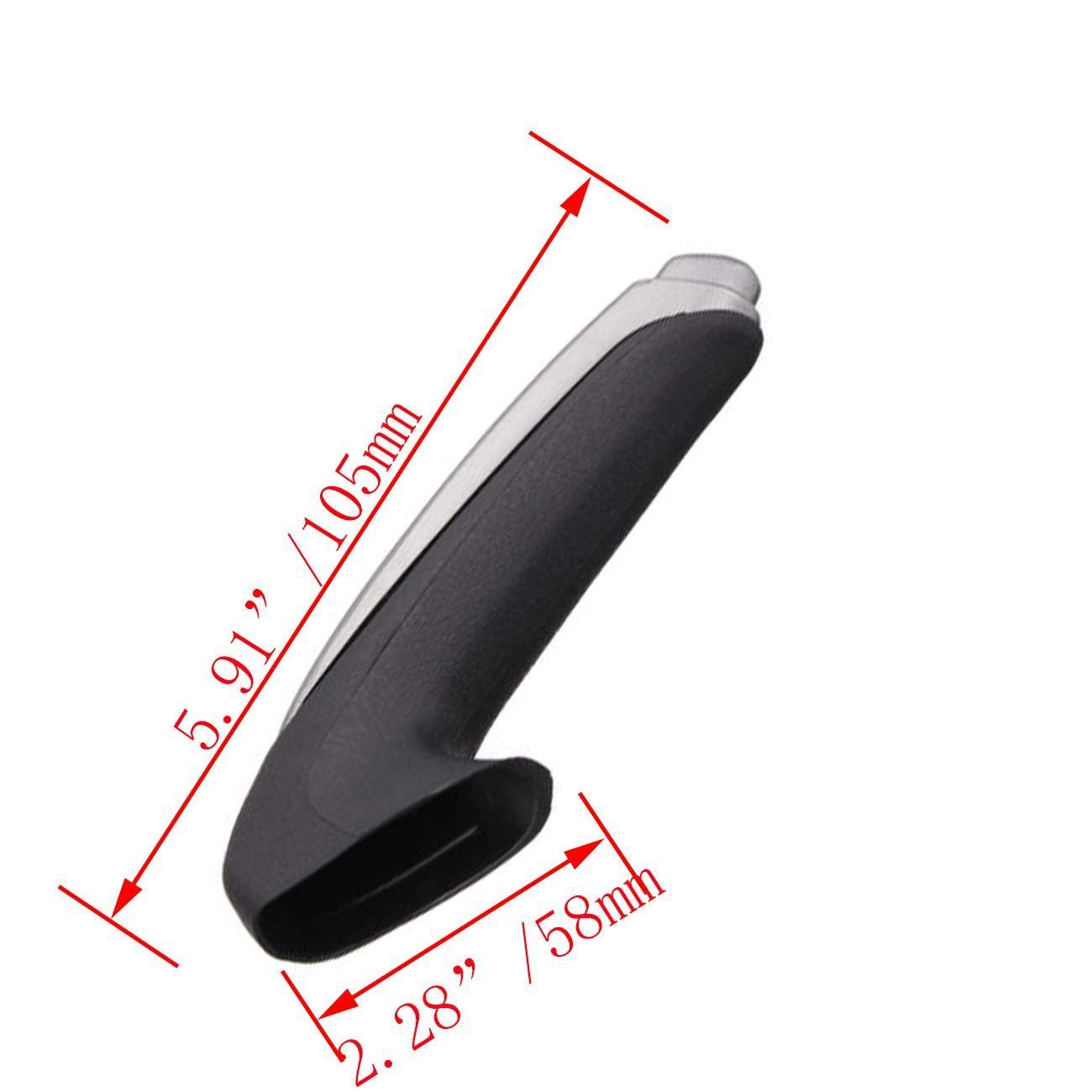 Possbay Parking Brake Grip Handle Cover For Honda Civic 2006-2011 – Black/Grey, ABS Plastic