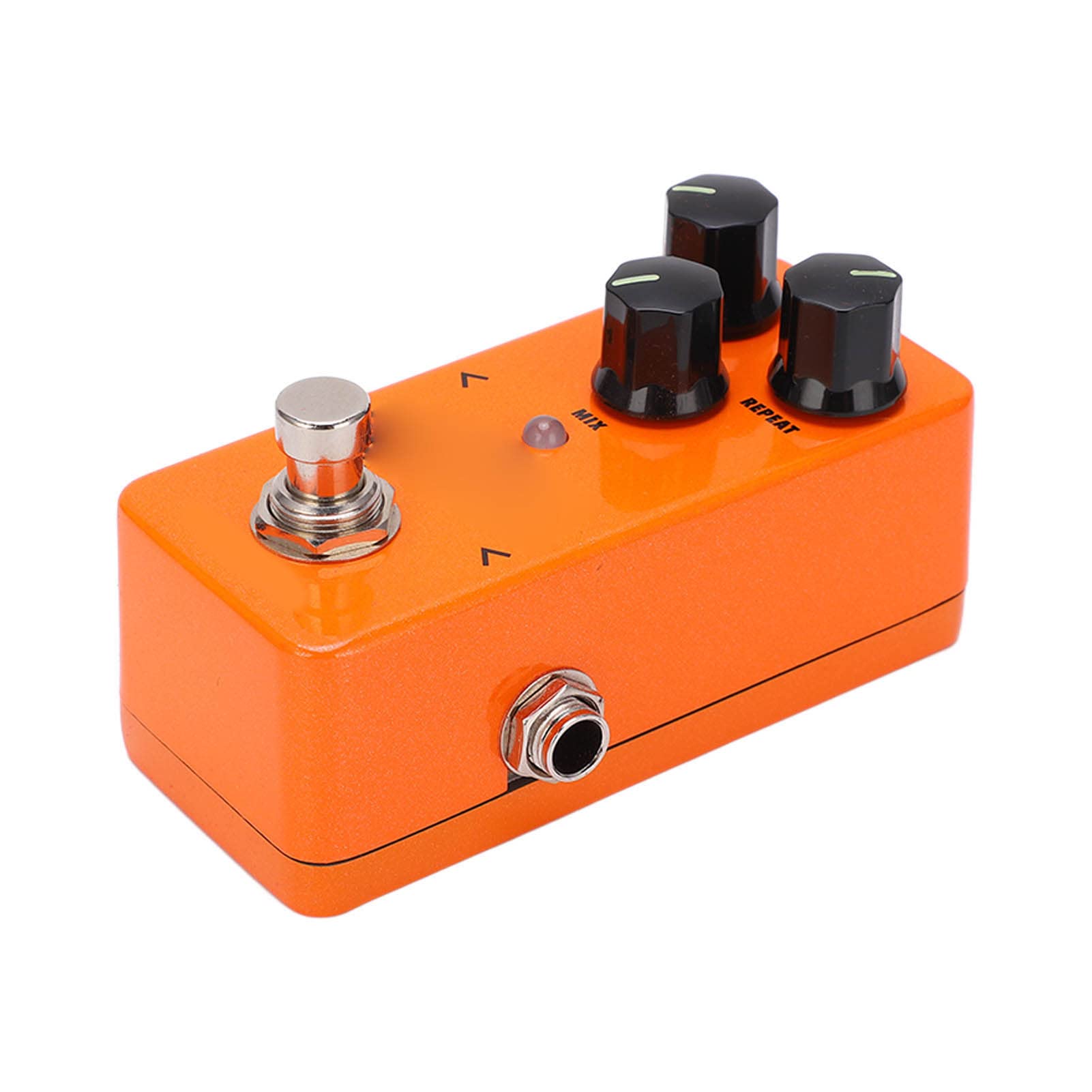 Pedal de Efecto de Guitarra de Metal Duradero Mini con Tonos Transparentes Naranja para Artistas